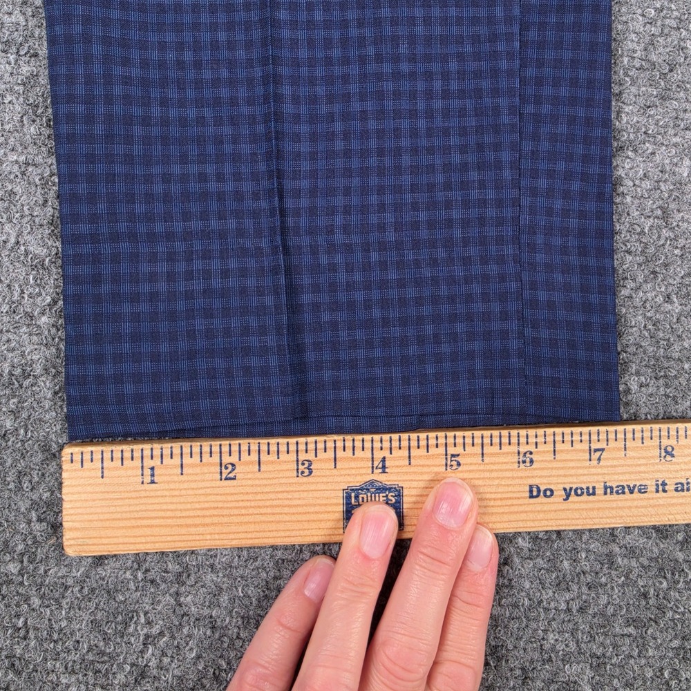 Ted Baker Suit Mens 35R Blue Micro Check Wool Blend Jay CT Slim Fit 2-Piece - Picture 9 of 16